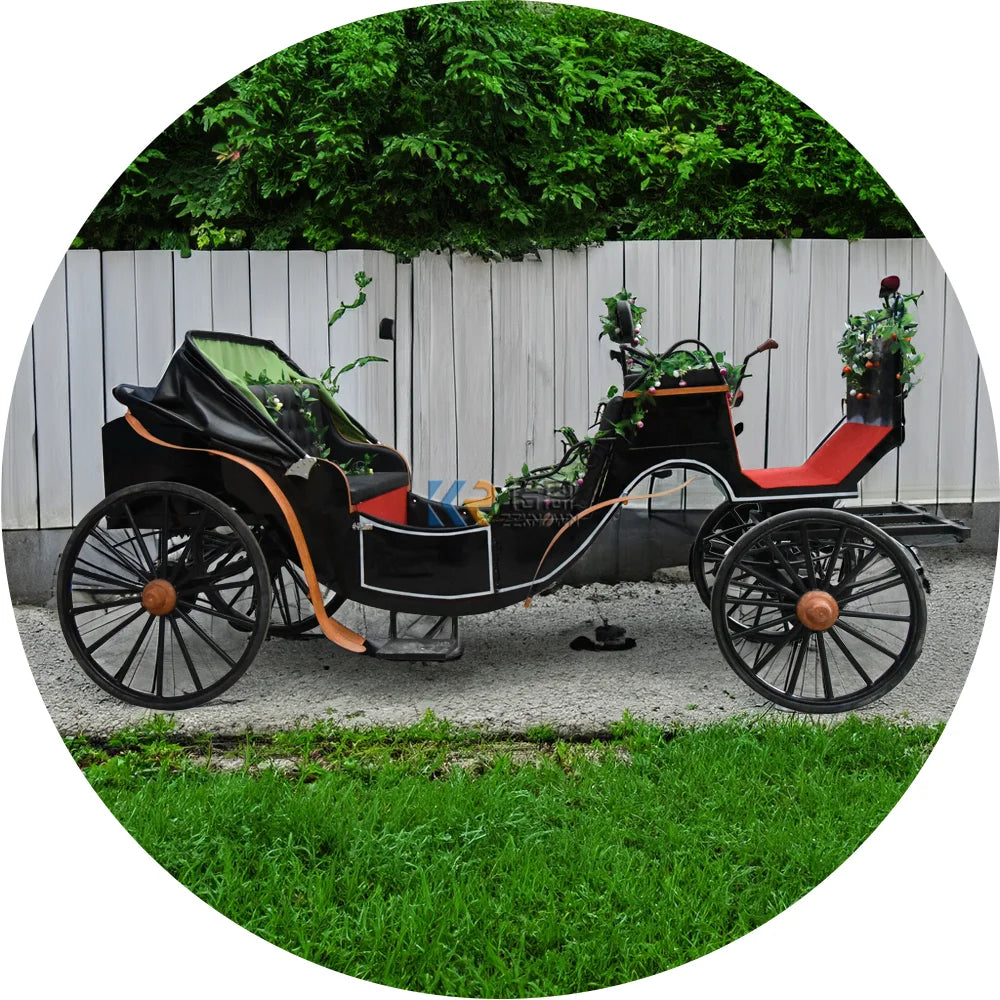 Electric Sightseeing Car Europe Horse Carriage Tourism Horse Wagon Electric Horse Carriage for Sale