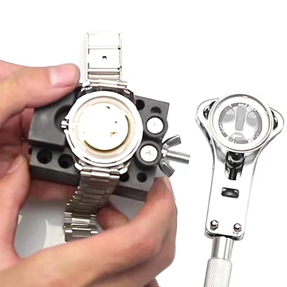 Watch Repair Tools Wrist Watch Case Opener Adjustable Screw Back Remover Wrench Repair Tool Claw Watch Repair Tools Case Opener